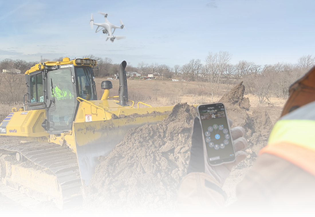 Collecting accurate topography is easy with Komatsu's Smart Construction Drone survey technology.